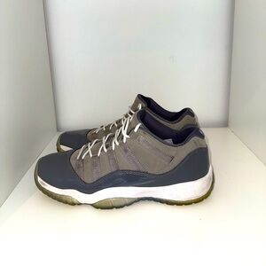 Air Jordan 11 Retro Low Tops Gray and White No Box 7Y